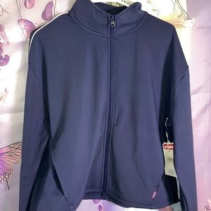 K-Swiss Navy and Red Shield Logo Tag